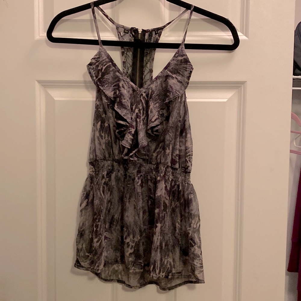 Guess see-through spaghetti strap top.